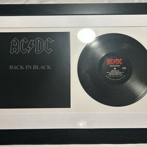 🔥🔥AC/DC Black and White Vinyl Record Display🔥🔥